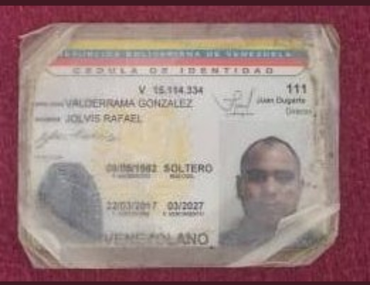 Jolvis Rafael Valderrama Gonzalez